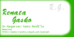 renata gasko business card